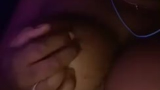 Sucking on my nipples 
