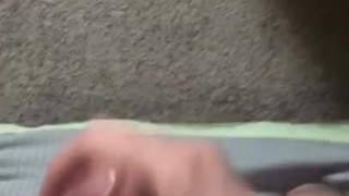 Smacking my dick and cumming
