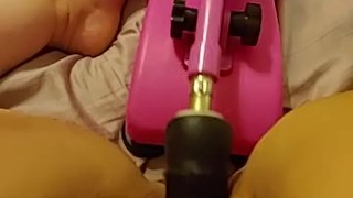 Jenger plays with Her fucking machine