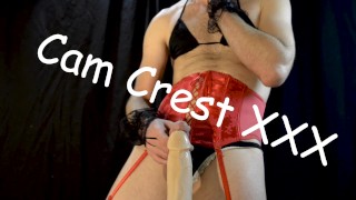Sissy Cums on a Dildo