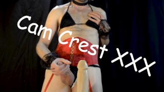 Sissy Cums on a Dildo