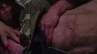 veiny wet abs and big hairy clit
