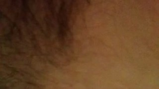 Shaky Cellphone Video Girl Licks Her own VERY HAIRY Armpits, Loves it