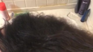 Sucking dick while drinking piss. 