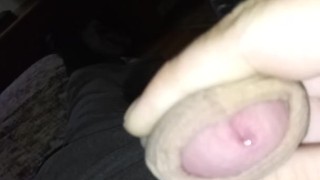 Hard as fuck with pre cum
