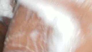 Guy Jerking Off in Shower, Stroking his Cock and Getting Clean with Lots of Soap