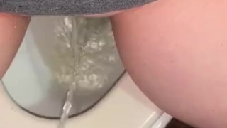 Couple shared toilet 