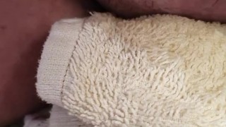 Morning piss on a towel. Needed to go bad!