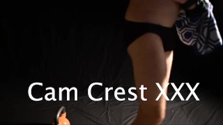 Kettle Bell Workout in a Black Speedo