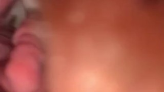 Milf first time speculum, with cum in pussy