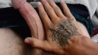 Slow stroking my cock
