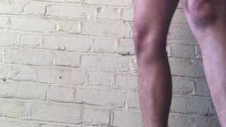 Risky PUBLIC JERK OFF at ABANDONED FACTORY using SOCK ** BALL Stretching **