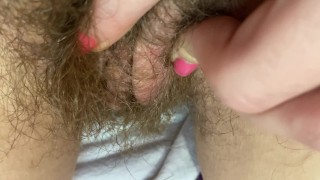 extreme close up scenes on my hairy pussy big bush fetish video 4k HD