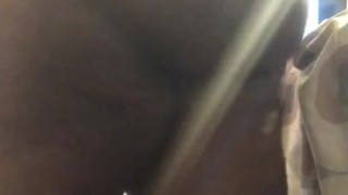 SEXY EBONY PLAYING AND BOUNCING ASS ALL AROUND!!!