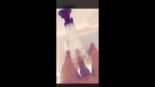 Fucking a fleshlight in the shower