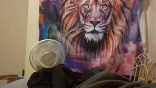  high school strokes his massive cock until he can't anymore