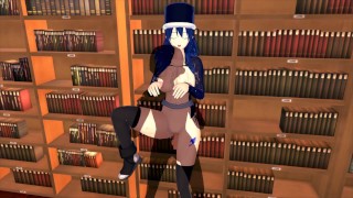 3D HENTAI FAIRY TAIL Have sex with Juvia in the library
