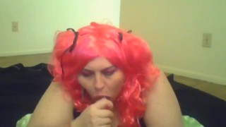 Cosplay cock sucking