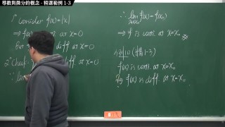 [微積分][恐怖][可堂][刺激][火爆]【張旭微積分】微分篇主題一：導數與微分的概念 | 精選範例 1-3 | 2020 版