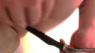 Amateur male anal masturbation by toys / prostate masage 