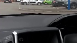 Naked in the carpark