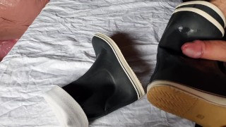 Cum on girlfriend rubberboots