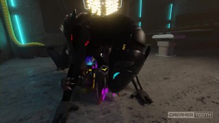 SYNTH RAVEGAES TINY PROTOGEN GIRL'S PUSSY TWICE [FURRY] [MESSY] [ROUGH]
