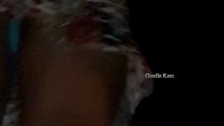 Giselle en la escalera