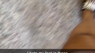 Ebony feet on Snap Chat