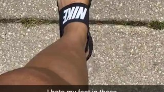 Ebony feet on Snap Chat