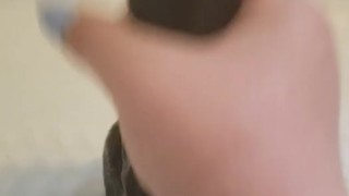 Amateur Teen Gives 7 Inch Dildo a Handjob