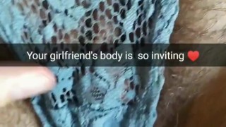 I'm going to take your girlfriend's virginity now! [Cuckold snapchat]