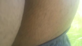 Detroit Man flashes his ass while walking down the street