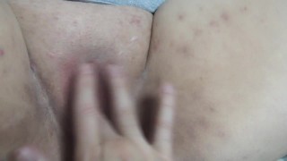 POV Shaved BBW Fingered