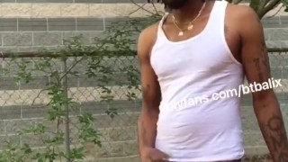 Black lives matter solo protest in the park 