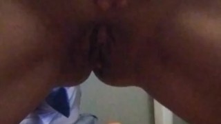 Dildo hits that spot!!!! Squirting everywhere