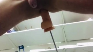 Sissygasm only 1 minute into sissy training in an alpha’s workshop