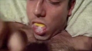 Cumpilation of self facial on my mouthguards and fetish sports gear