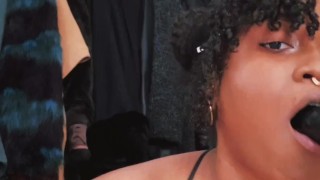 Sex Machine Mouth Fucking BUSTY Ebony girl