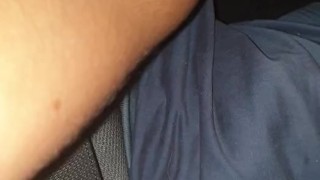 WE GOT CAUGHT!! He finger fucks me while driving!!