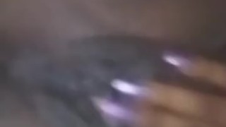 Playing with my pussy while my husban is in the shower