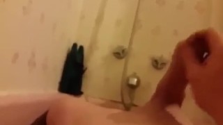 Cum in the bath