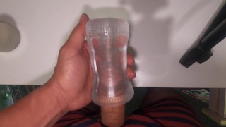 【高画質4Ｋ】透明オナホを使ってガテン系が激しくオナニー