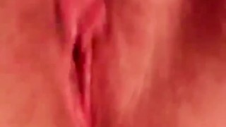 Thick white girl cums so hard! 