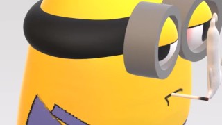 minion safado botando a verdinha na boca
