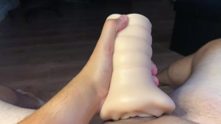 Virgin dick fucking a flesh light