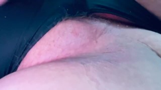 BBW Moans while vibrating through panties