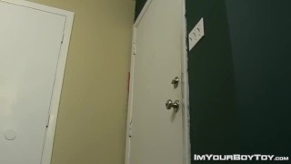 Doggy style anal with twink and jock after sixty nine BJ