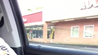 Beauty shop parking lot. They walk by Big dick