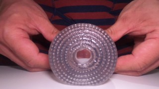 【高画質4Ｋ】○まんこに挿入しているイメージで透明オナホを使って腰フリオナニー